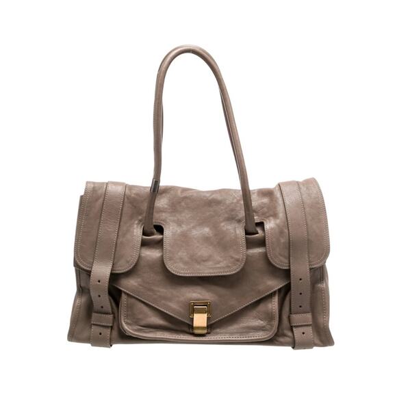 Proenza Schouler PS1 Keep All Taupe Satchel Italy Mushroom Taupe - Picture 1 of 11